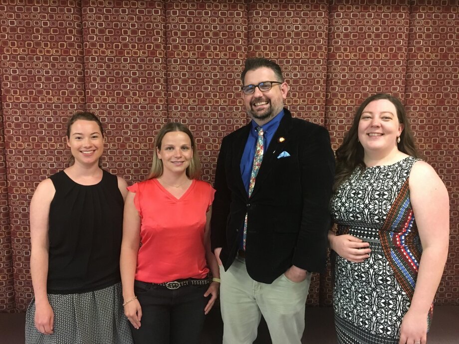 Visiting scholars: Sabrina Maaß, Jil Sörensen, Jeffrey Punske, Erika Stearly