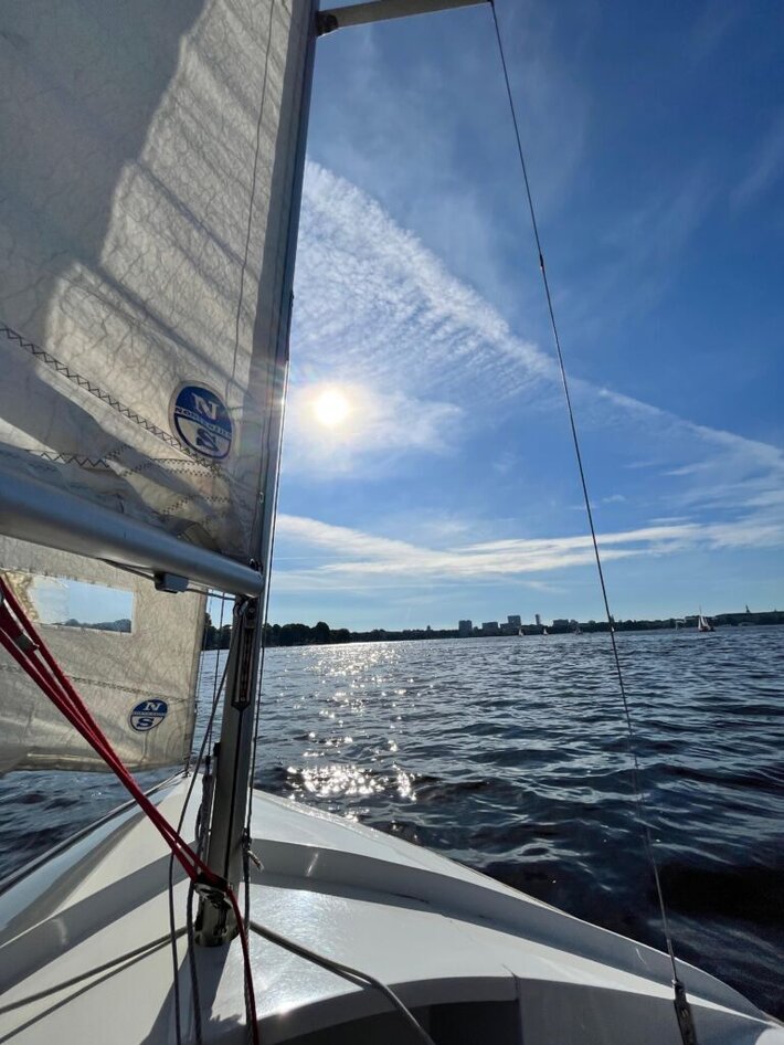 Blick ueber die Alster